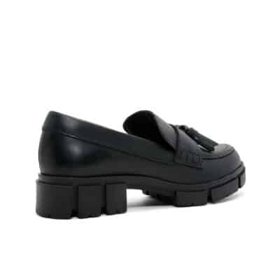 Clarks Teala Loafer Women's Black Leather Shoes 26168999