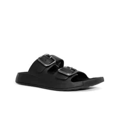 ECCO COZMO M Men’s Leather Buckle Two Strap Sandal