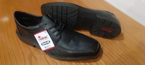 RIEKER BLACK MEN LACE UP FORMAL SHOES photo review