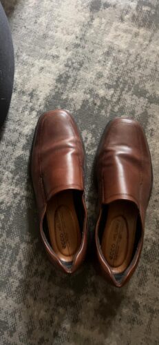 ECCO MEN'S HELSINKI 2 COGNAC LEATHER SHOES 500154 photo review