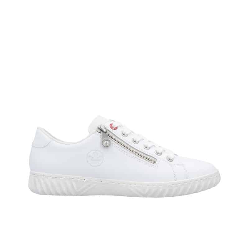 Rieker Women's Sneaker White Fashion Casual Shoes N090081