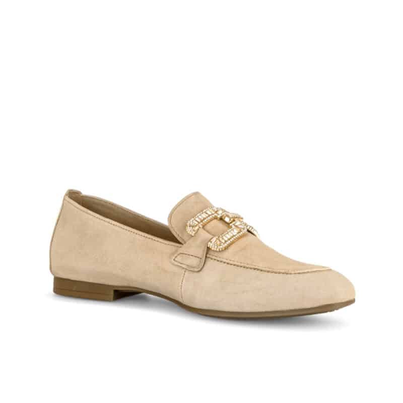 Gabor Jackie Womens Loafers Fashion Caramel Suede Slip on Casual Shoes 6521014
