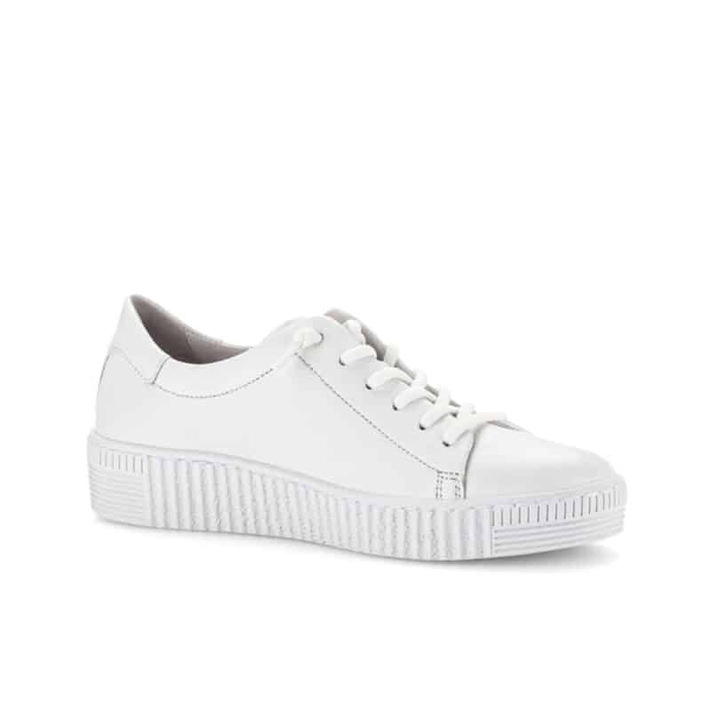 Gabor Woodall Women's Trainers White Low-Top Lace Up Casual Sneakers 6333121