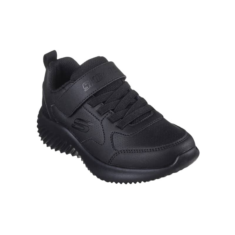 Skechers Power Study Boys Sneakers Black Fashion Casual School Shoes 405626LBBK