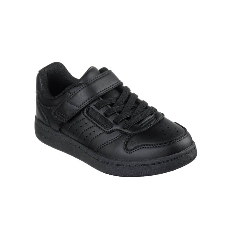 Skechers Quick Street Boys Sneakers Black Fashion Casual School Shoes 405638LBBK