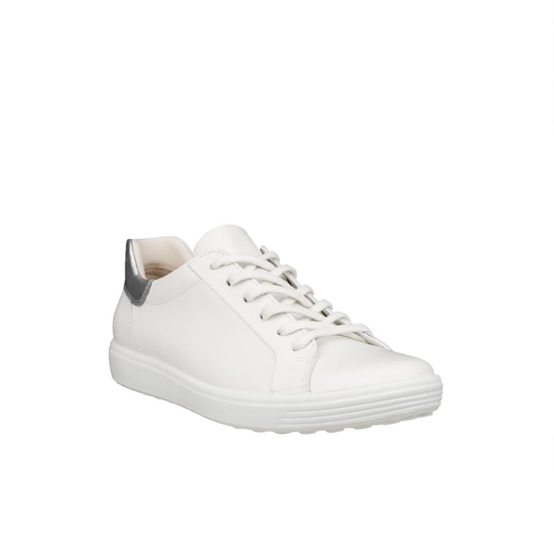 ECCO Soft 7 Women's Sneakers White Leather Slip on Casual Trainers 47084361144