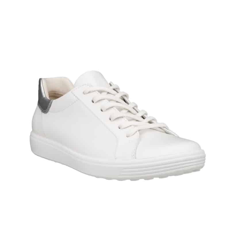 ECCO Soft 7 Women's Sneakers White Leather Slip on Casual Trainers 47084361144