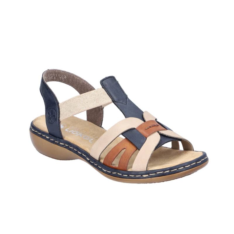 Rieker Women's Sandals Blue Fashion Casual Summer Shoes 6591890