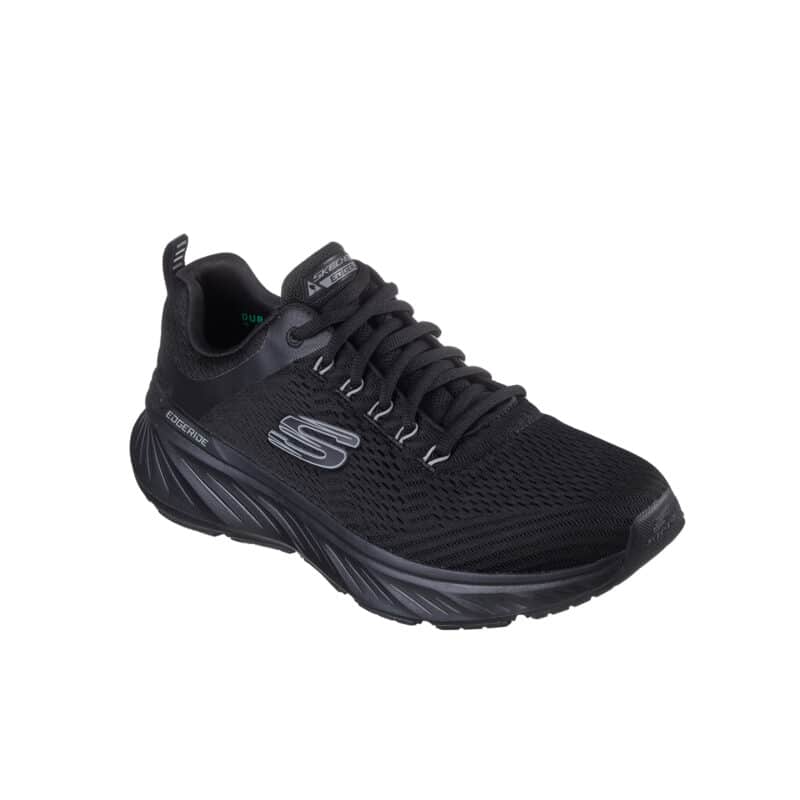 Skechers Edgeride Contention Men's Sneakers Black Fashion Lace up Casual Shoes 232843BBK