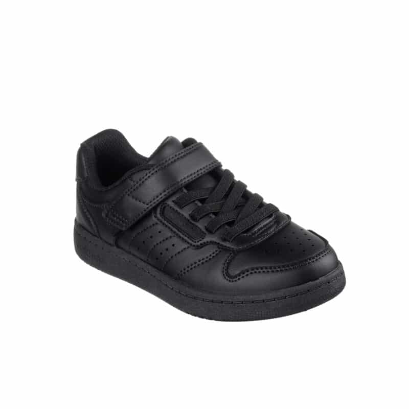 Skechers Quick Street Boys Sneakers Black Fashion Casual School Shoes 405638LBBK